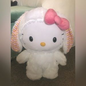 Limited Edition Hello Kitty Sanrio White Easter Bunny 20 Inches Great Condition